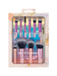REAL TECHNIQUES TRAVEL FANTASY MINI BRUSH KIT 10 IN 1 TOTAL FACE KIT TRAVEL BAG INCLUDED