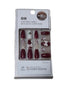 QH NATURAL NAILS DEILCATE AND COMFORTABLE MAROON RIBBON 30 PCS