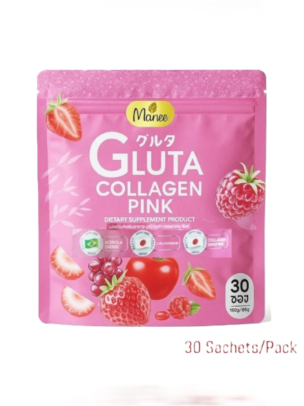 MANEE GLUTA COLLAGEN PINK 30 SACHETS X 10G