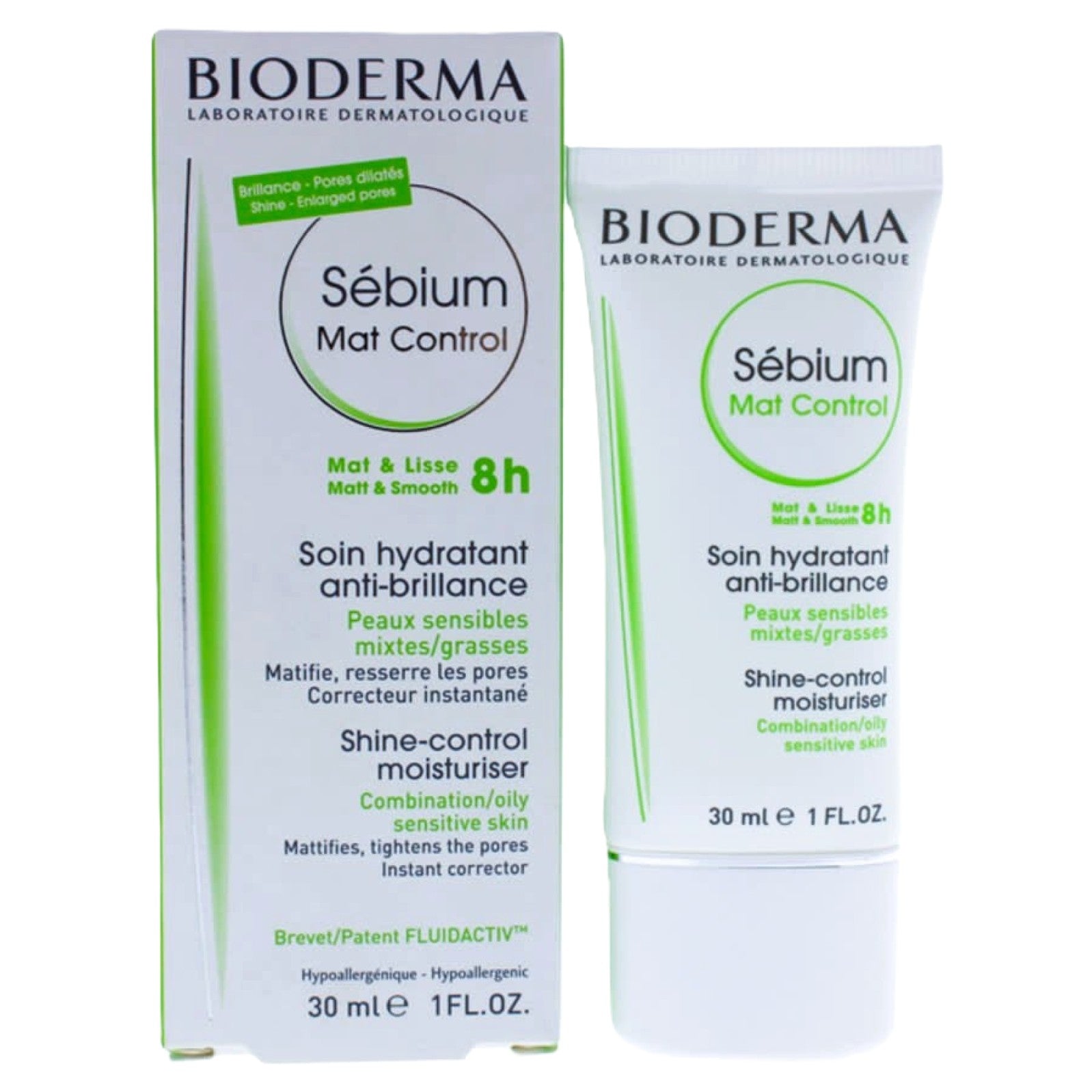 BIODERMA SEBIUM MAT CONTROL SHINE CONTROL MOISTURISER 30ML Main image