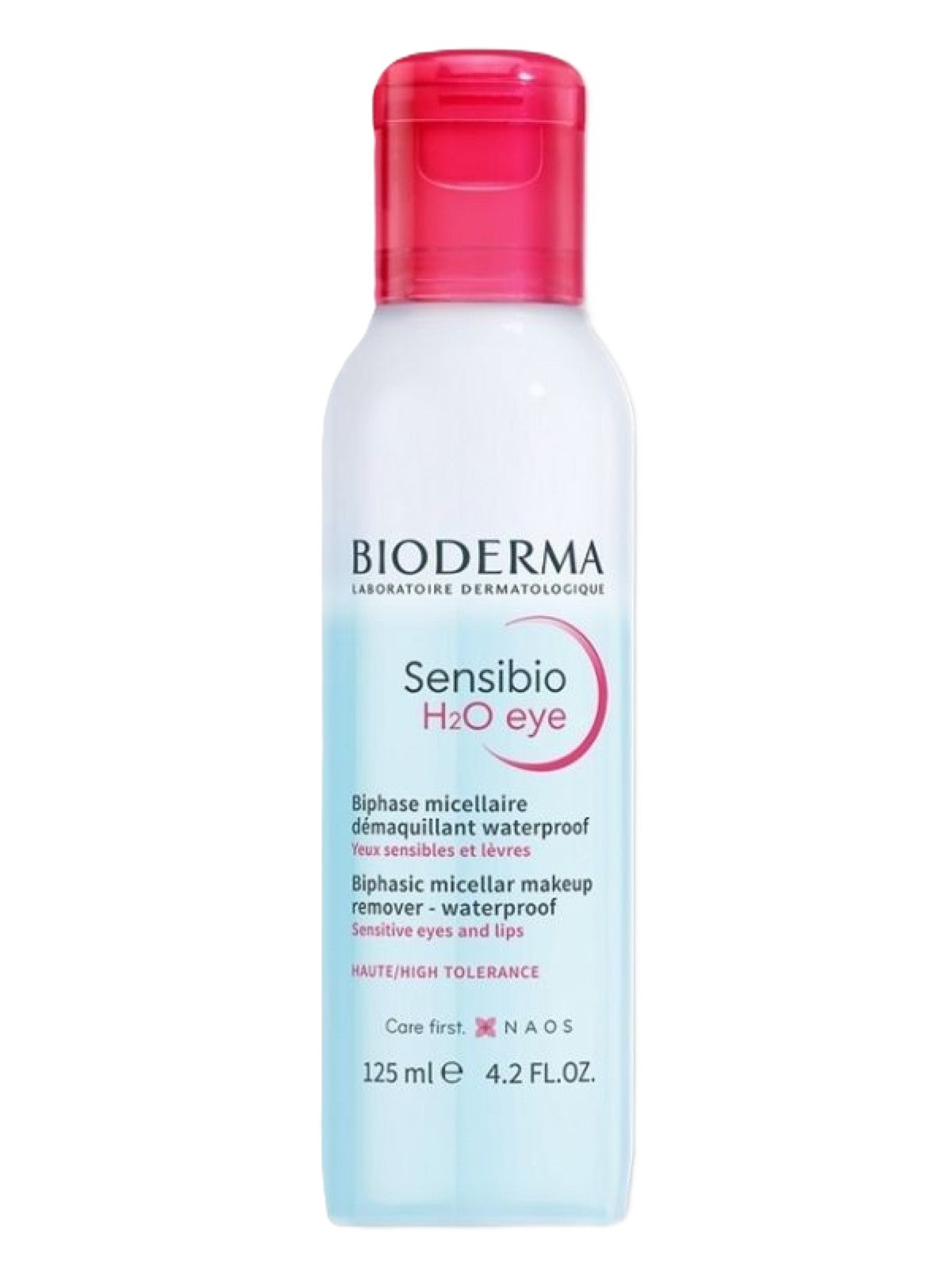 BIODERMA SENSIBIO H2O EYE BIPHASIC MICELLAR MAKEUP REMOVER WATERPROOF 125ML Main image