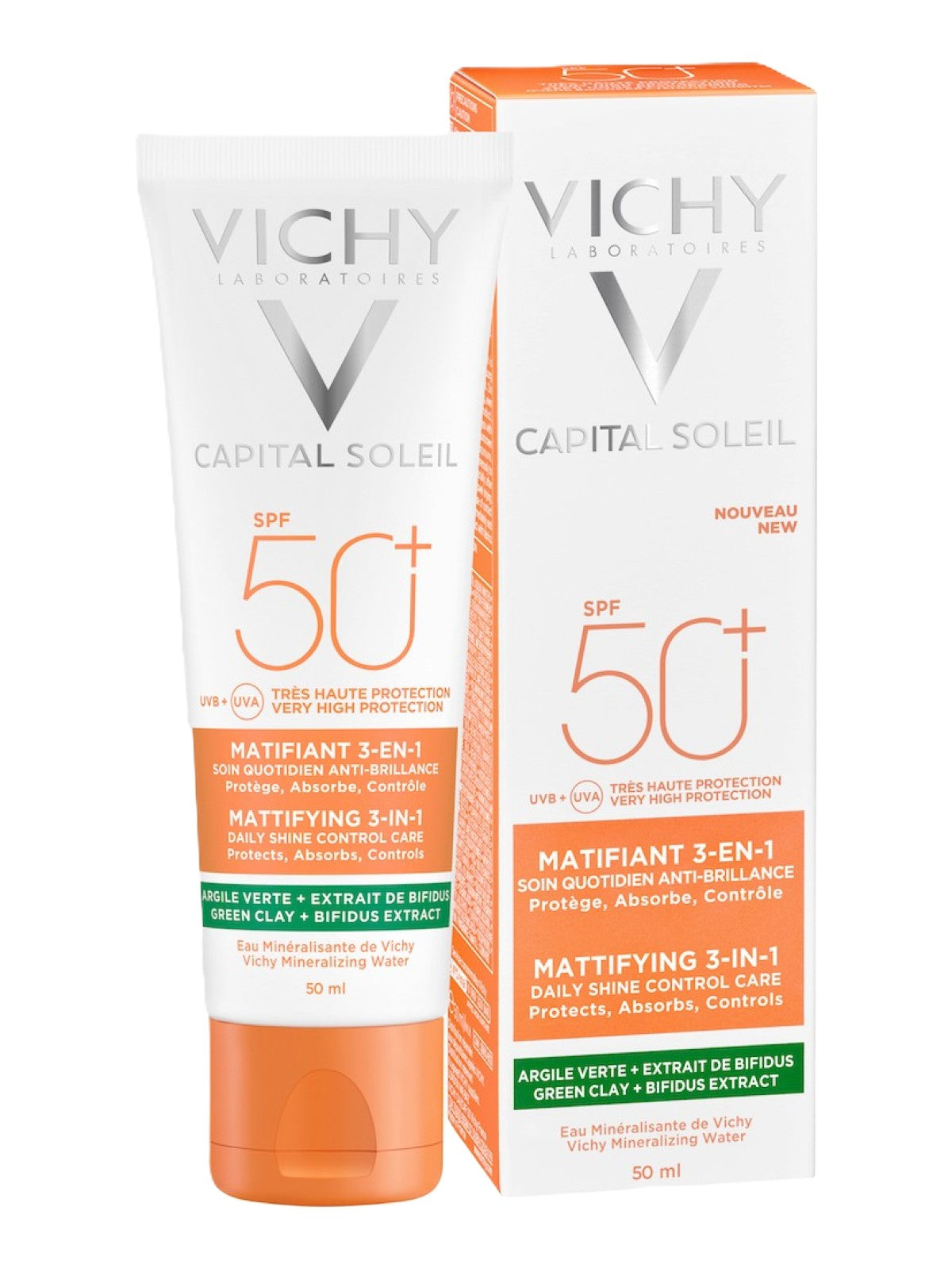 VICHY CAPITAL SOLEIL SPF50+ MATTIFYING 3 IN 1 50ML Main image