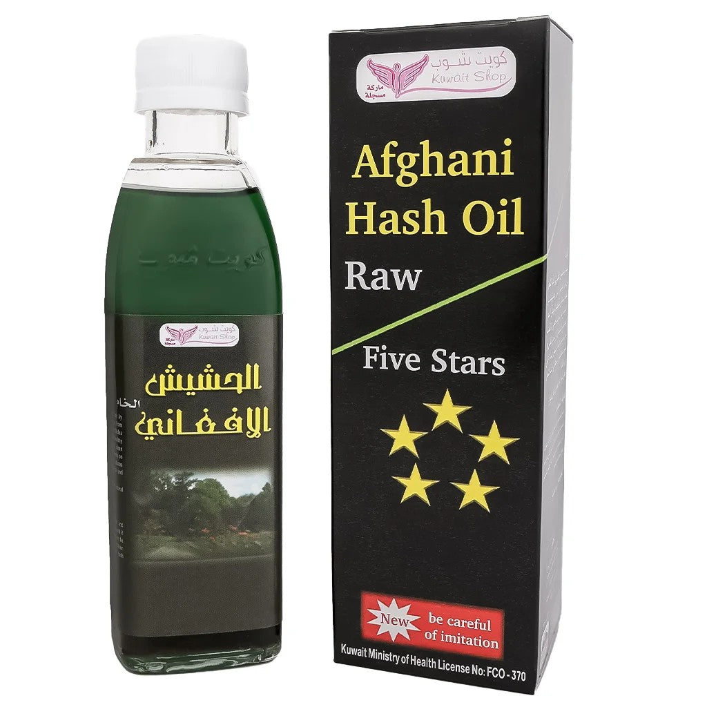 KUWAIT SHOP AFGHANI HASH OIL RAW FIVE STARS 200ML