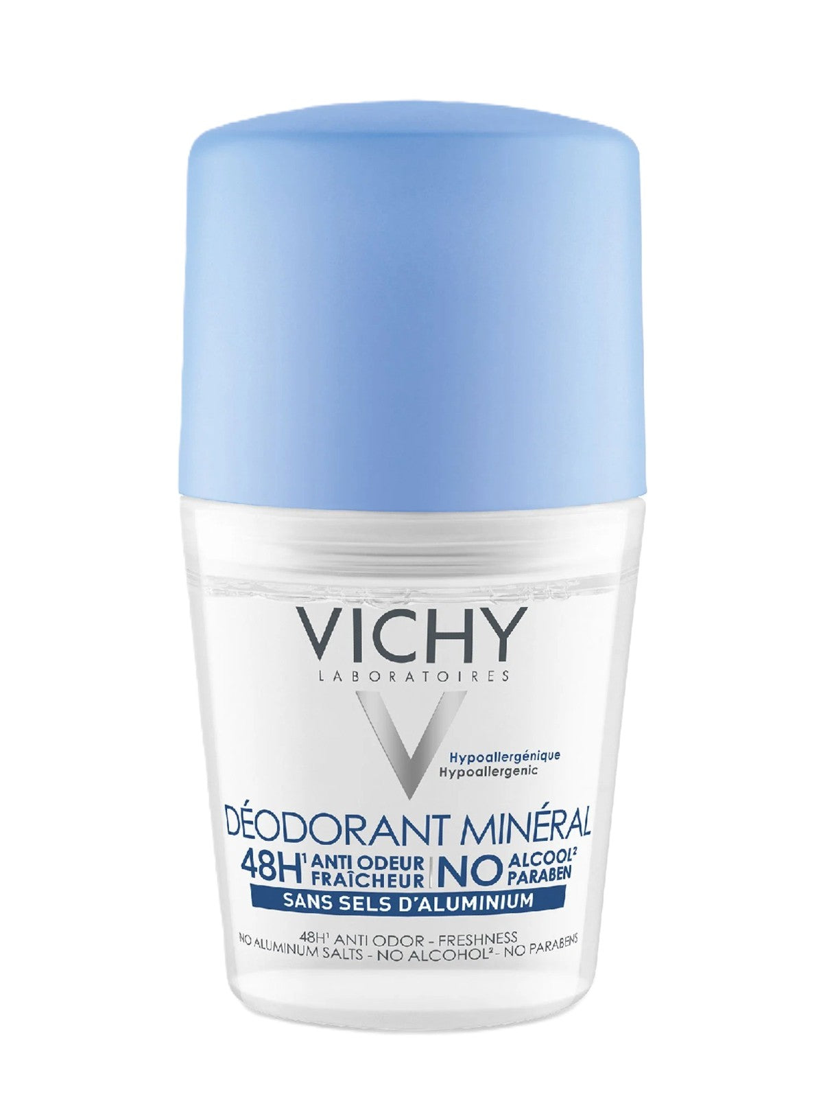 VICHY 48HR MINERAL DEODORANT ROLL-ON DEODORANT 0% ALCOHOL 50ML Main image