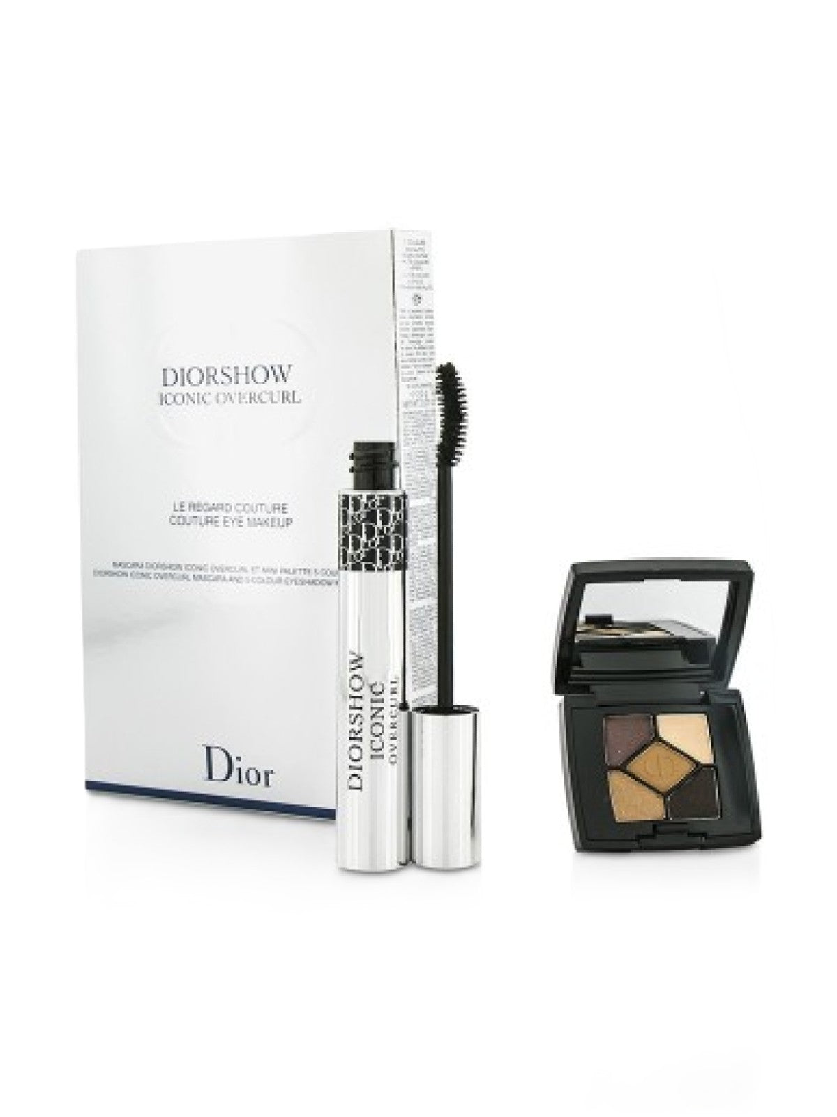 DIOR SHOW ICONIC OVERCURL MASCARA 4ML AND 5 COLOR EYESHADOW MINI PALETTE 746 AMBRE NUIT 2.2G