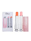 DIOR ADDICT LIP GLOW 001 PINK 004 CORAL TRAVEL COLLECTION 2*1.5G