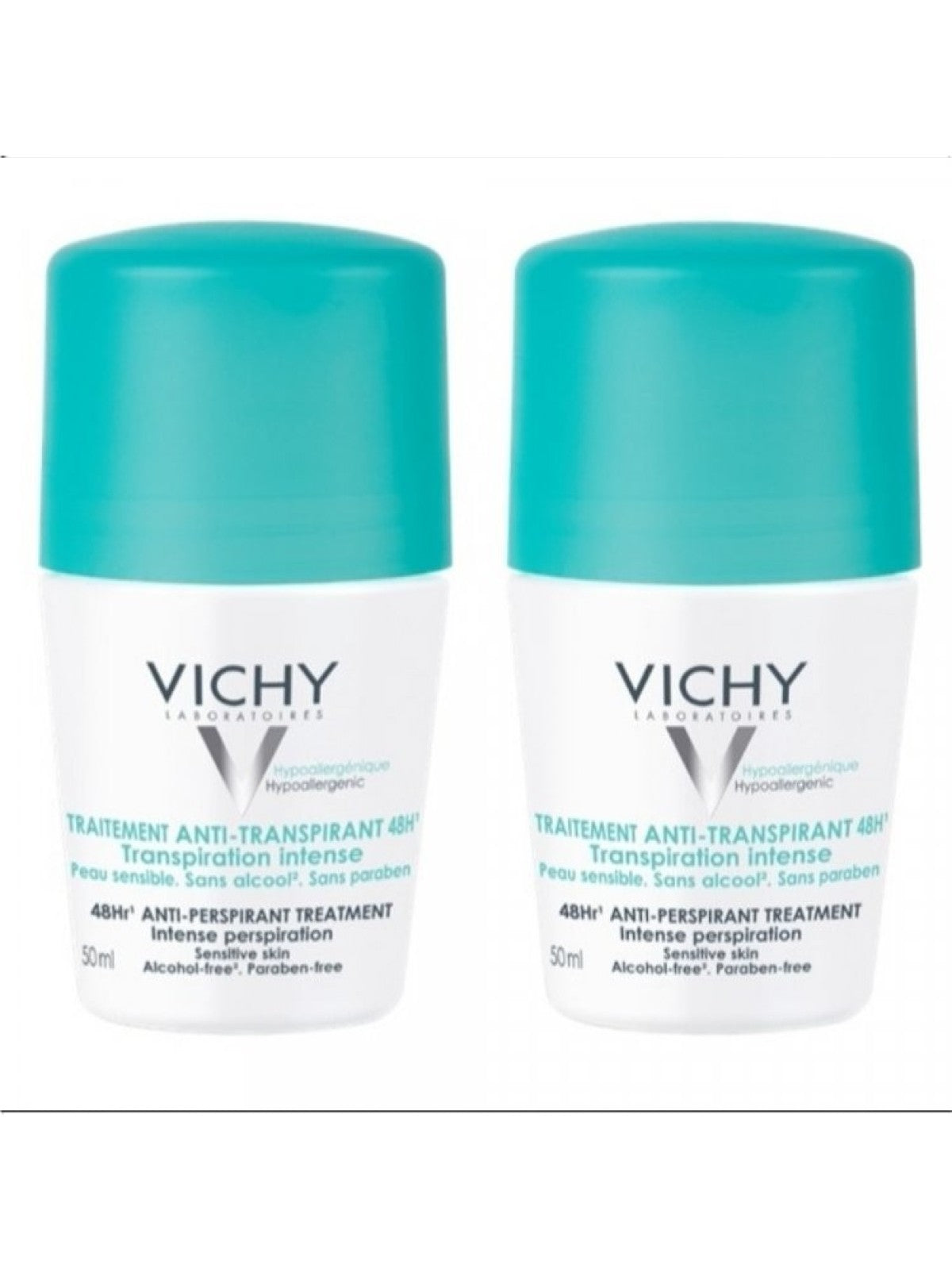 VICHY TRAITEMENT ANTI TRANSPIRANT 48H TRANSPIRATION INTENSE 2X50ML Main image