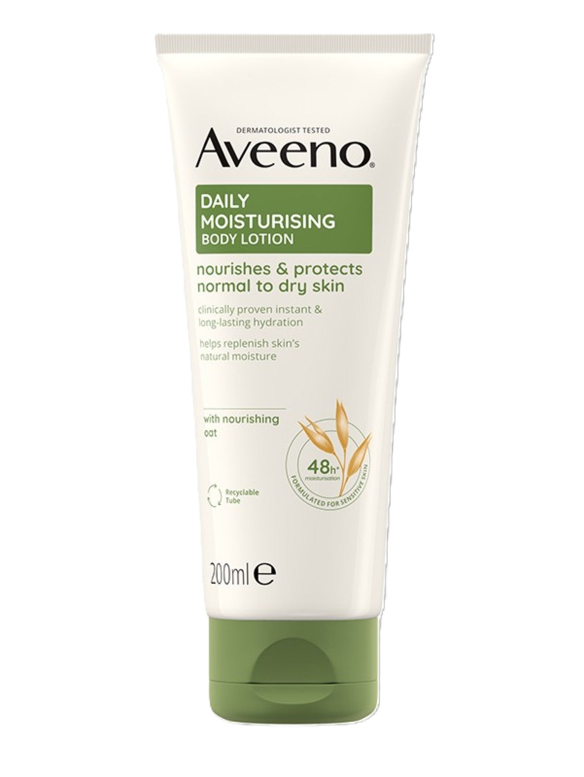 AVEENO DAILY MOISTURISING BODY LOTION NOURISHES AND PROTECTS NORMAL TO DRY SKIN 200ML Main image