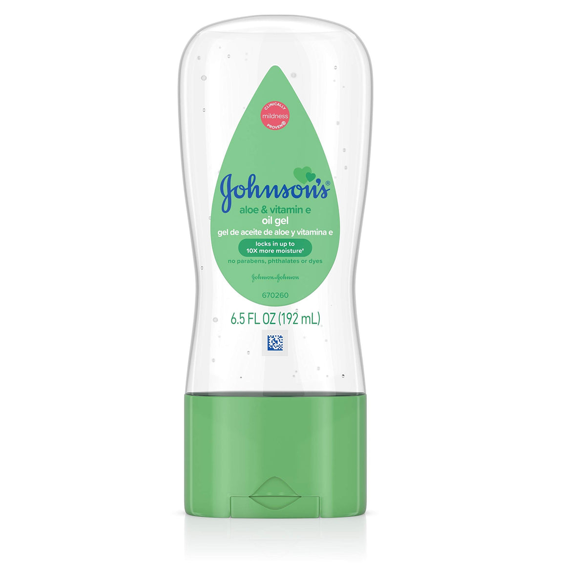 JOHNSON & JOHNSON ALOE AND VITAMIN E OIL GEL 192ML