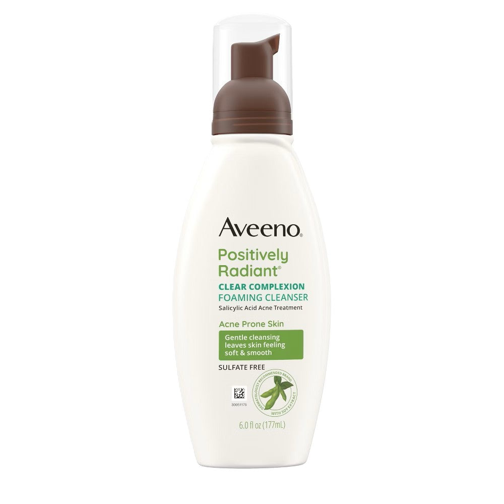 AVEENO POSITIVELY RADIANT CLEAR COMPLEXION FOAMING CLEANSER 177 ml Main image