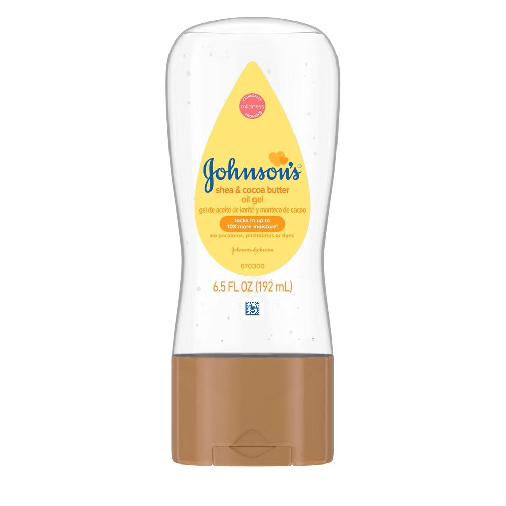 JOHNSON & JOHNSONS SHEA AND COCOA BUTTER OIL GEL 192 ML