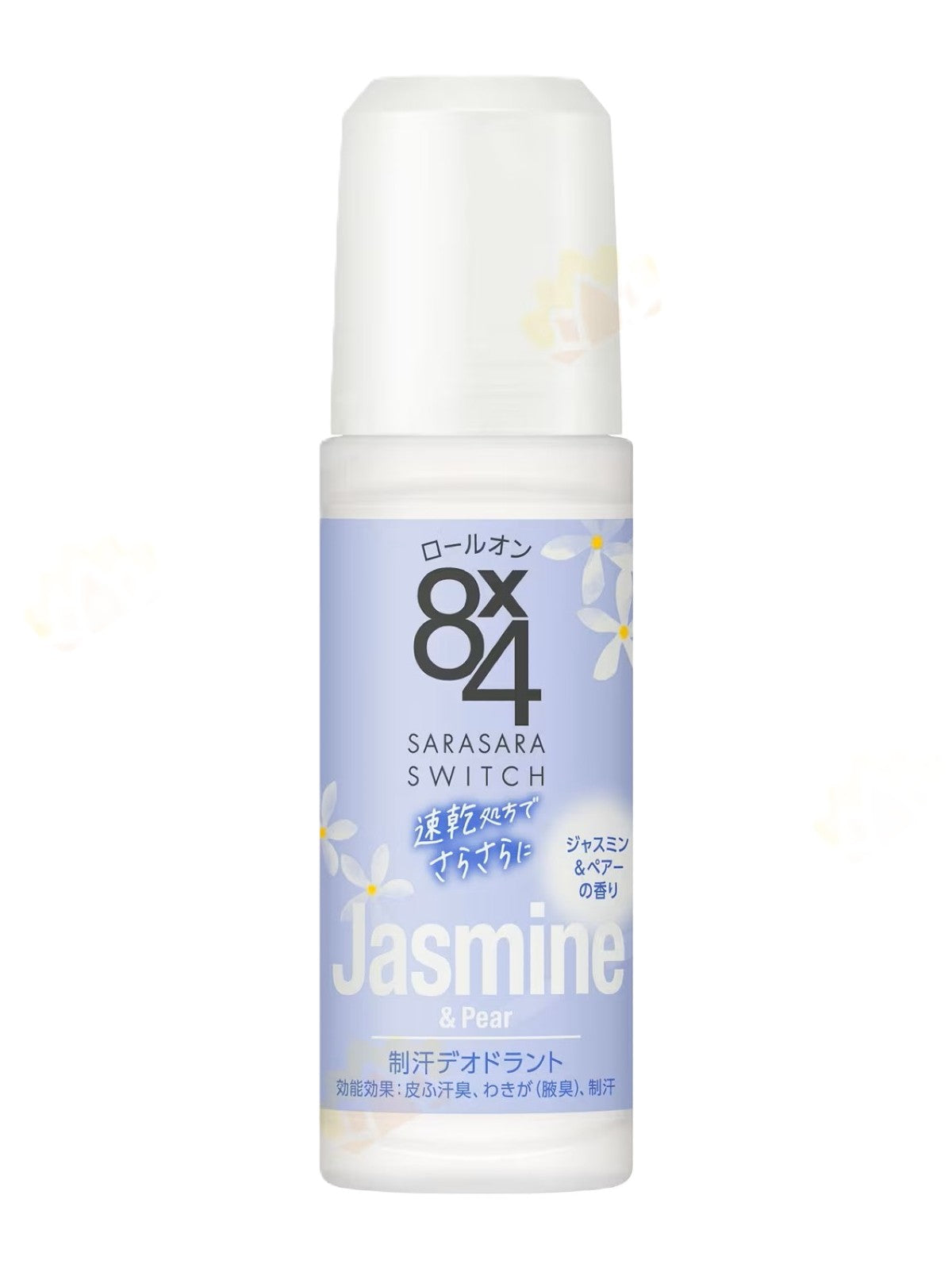 KAO 8x4 EIGHT FOUR ROLL ON JASMINE AND PEAR SCENT ANTIPERSPIRANT DEODORANT 45ML
