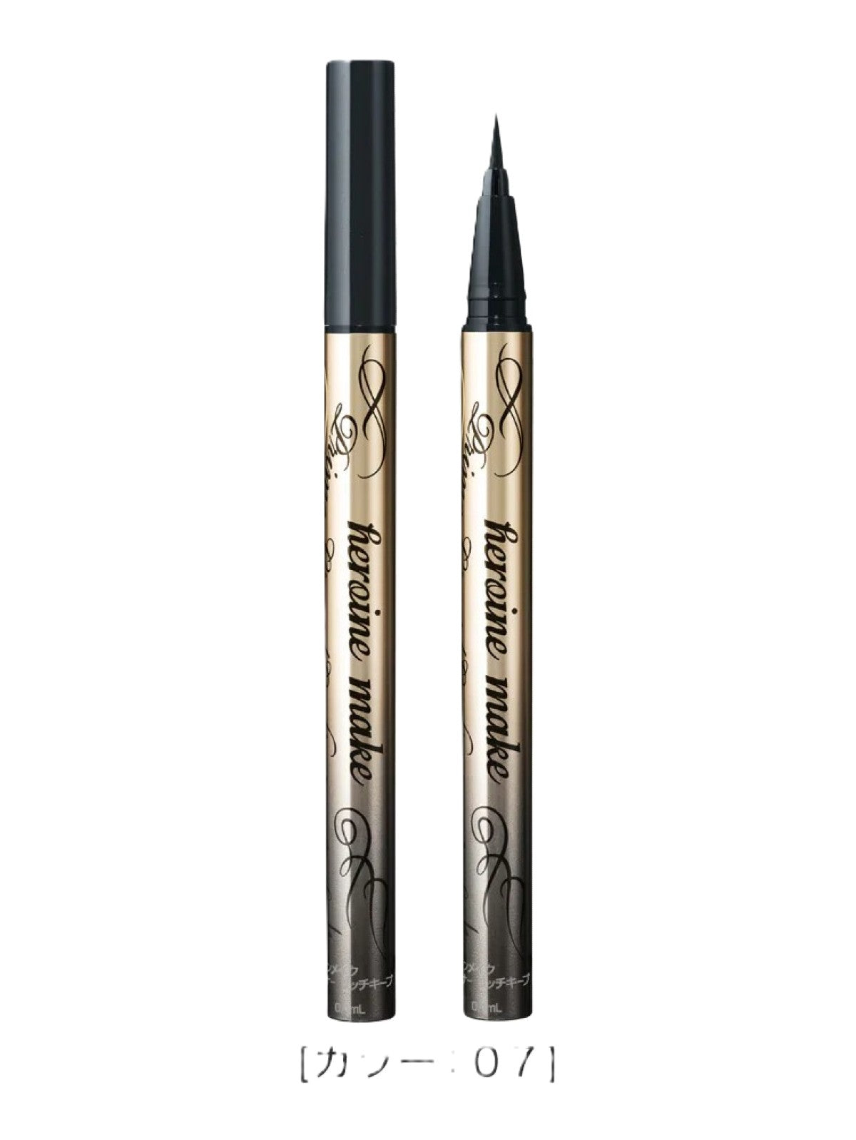 KISS ME PRIME LIQUID EYELINER RICH KEEP SUPER WATER PROOF 07 CHARCOAL BLACK 0.4ML