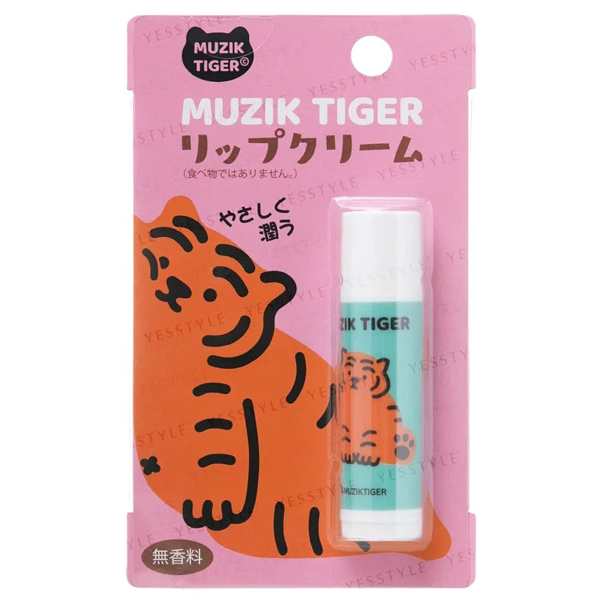 ASUNAROSHYA MUZIK TIGER LIP BALM LIGHT BLUE FRAGRANCE-FREE CLOLORLESS LIP LIPSTICK 2G