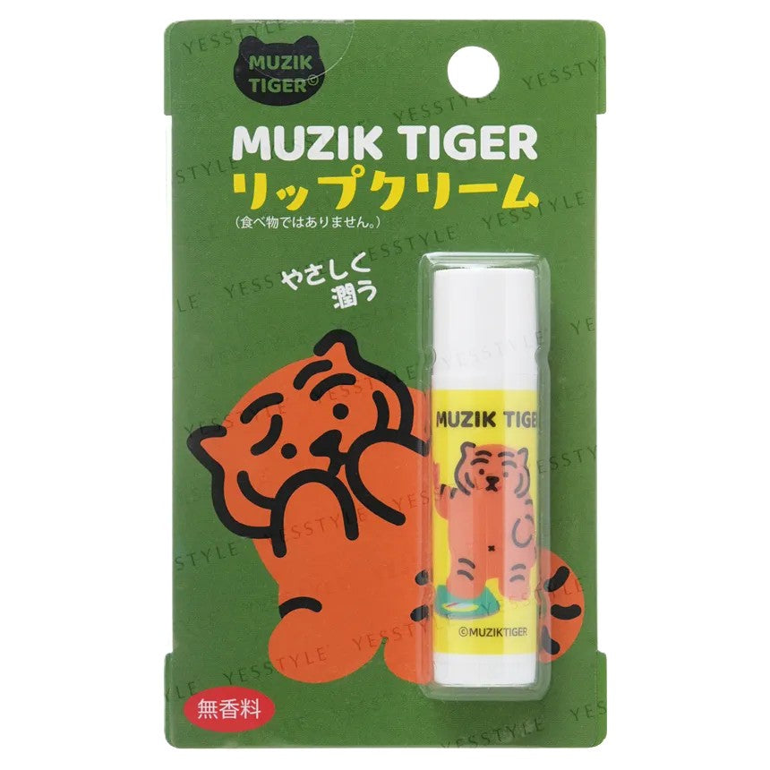 ASUNAROYA MUZIK TIGER LIP BALM YELLOW FRAGRANCE-FREE COLORLESS LIP LIPSTICK 2G Main image