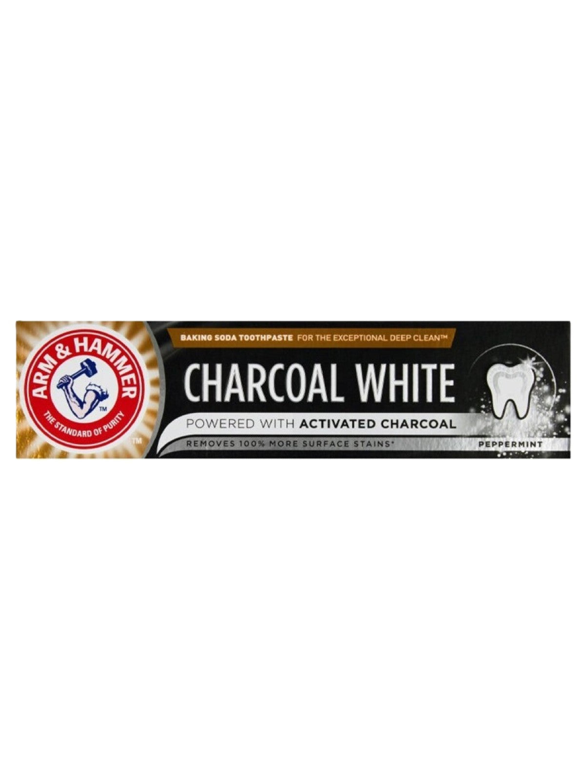 ARM AND HAMMER CHARCOAL WHITE PRO REMOVES 100% MORE STAINS 75ML Main image