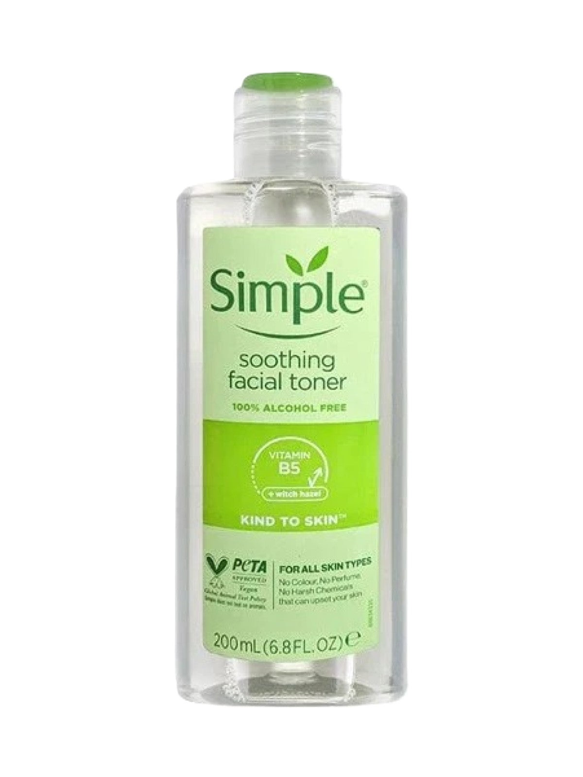 SIMPLE SOOTHING FACIAL TONER VITAMIN B5 + WITCH HAZEL 200ML Main image