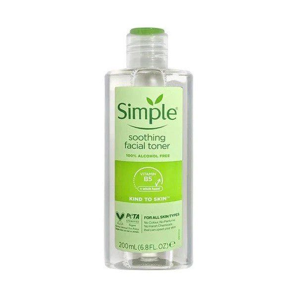 SIMPLE SOOTHING FACIAL TONER VITAMIN B5 + WITCH HAZEL 200ML