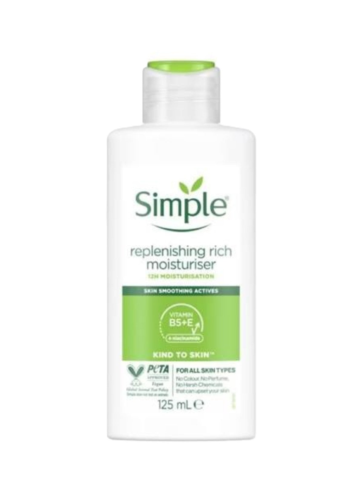 SIMPLE REPLENISHING RICH MOISTURISER + PRO VITAMINS B5 + E 125ML Main image