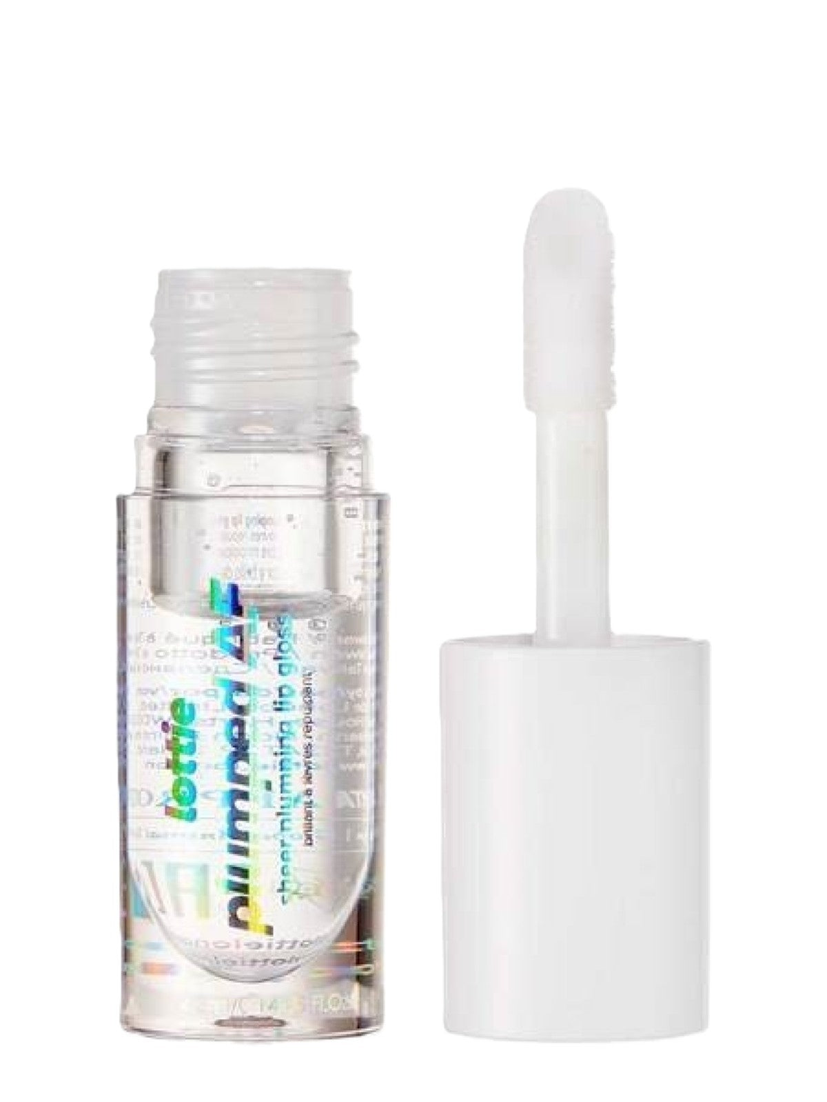 LOTTIE LONDON PLUMPED AF SHEER PLUMPING LIP GLOSS CRYSTAL CLEAR 4.3ML