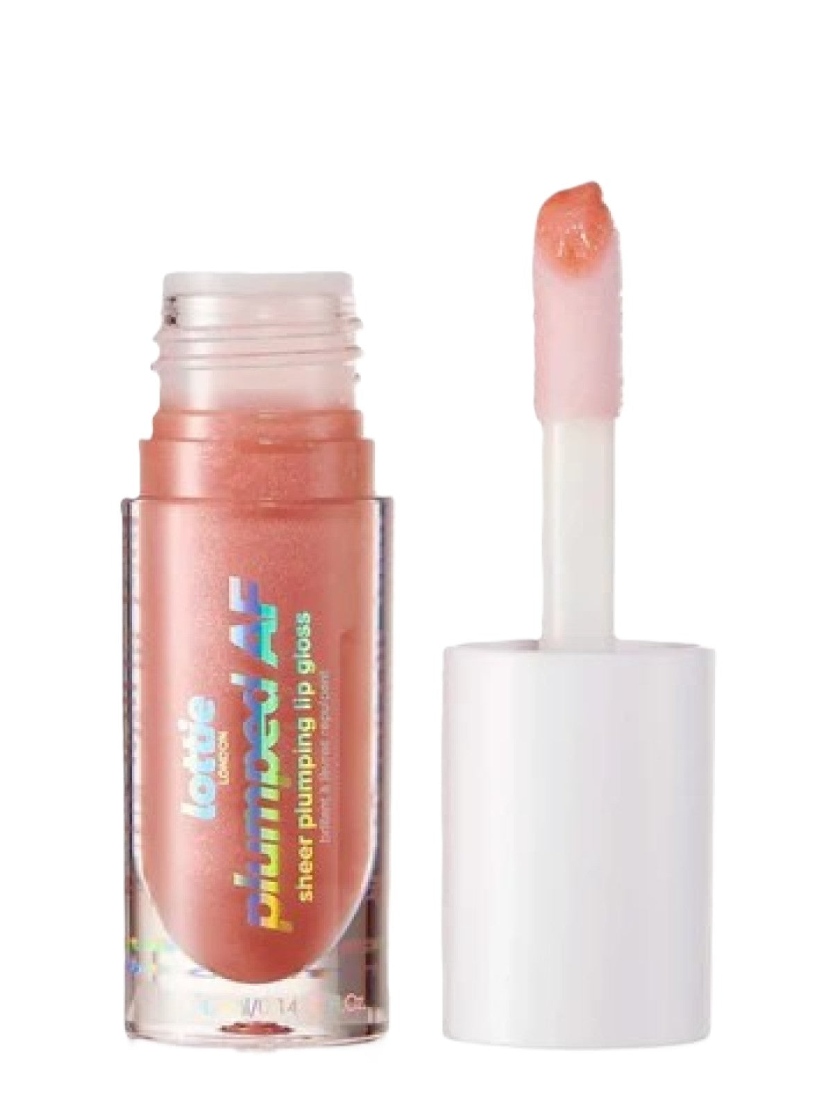 LOTTIE LONDON PLUMPED AF SHEER PLUMPING LIP GLOSS BADDIE PINK 4.3ml
