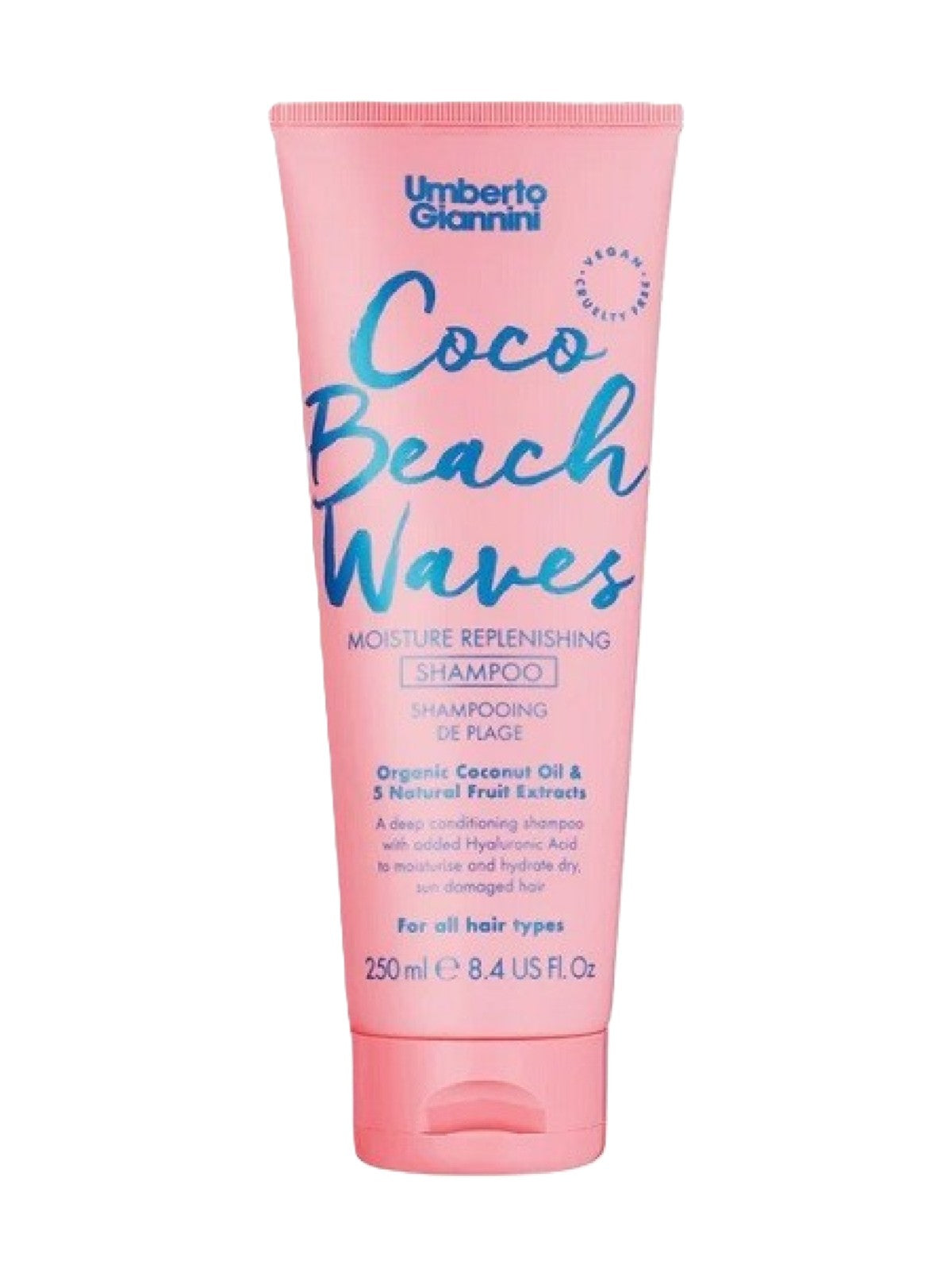 UMBERTO GIANNINI COCO BEACH WAVES MOISTURE REPLENISHING SHAMPOO 250ML