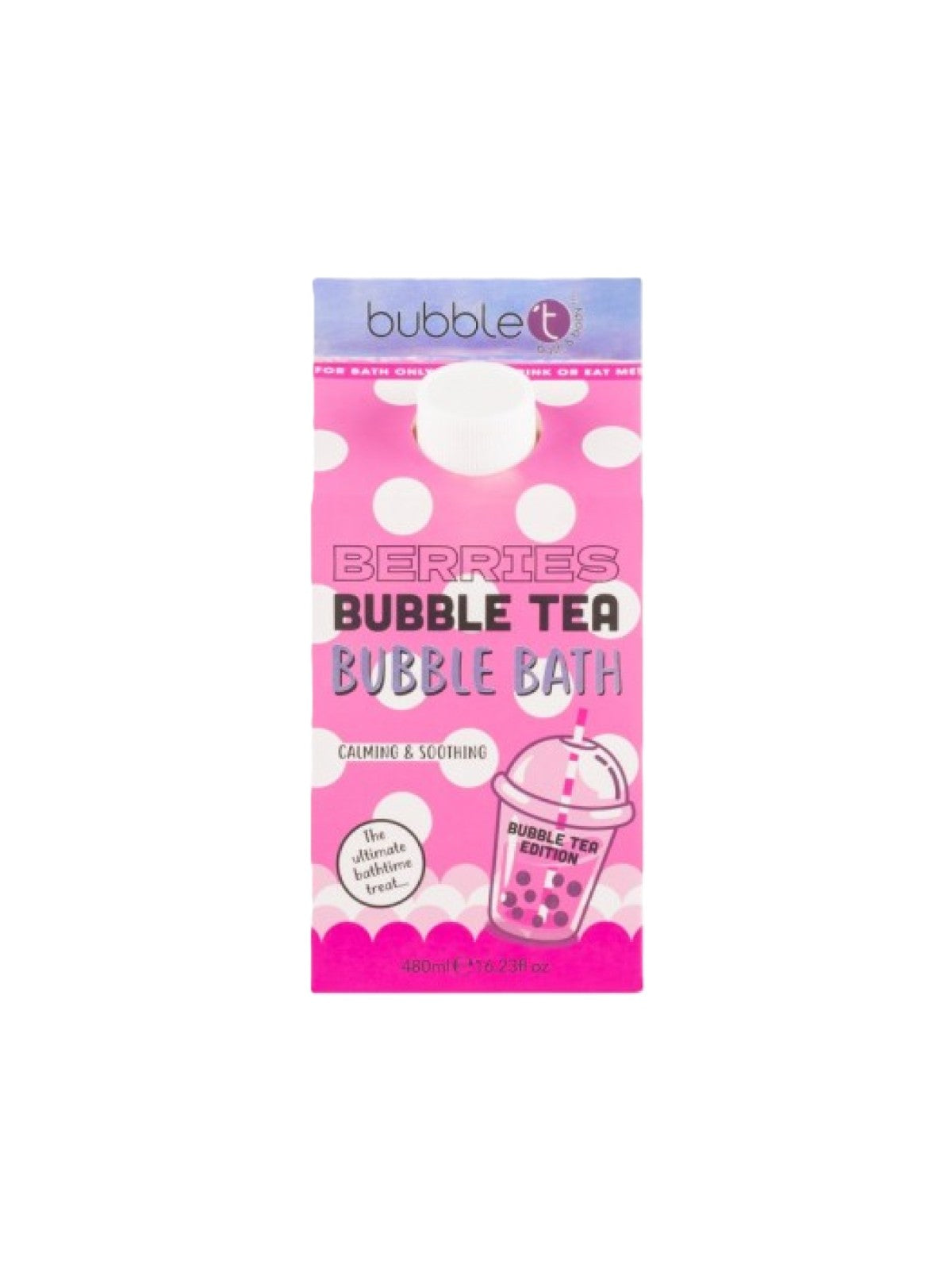 BUBBLE T TEA BERRIES BUBBLE TEA BUBBLE BATH 480ML