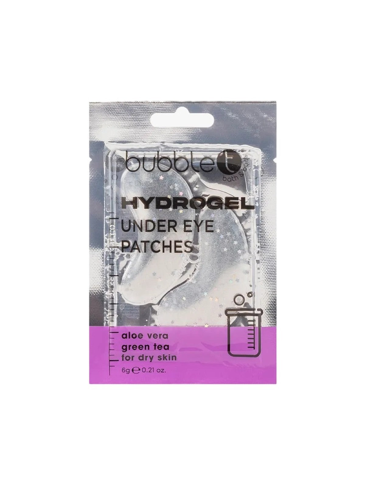 BUBBLE T HYDROGEL UNDER EYE PATCHES ALOE VERA GREEN TEA FOR DRY SKIN 6G Main image