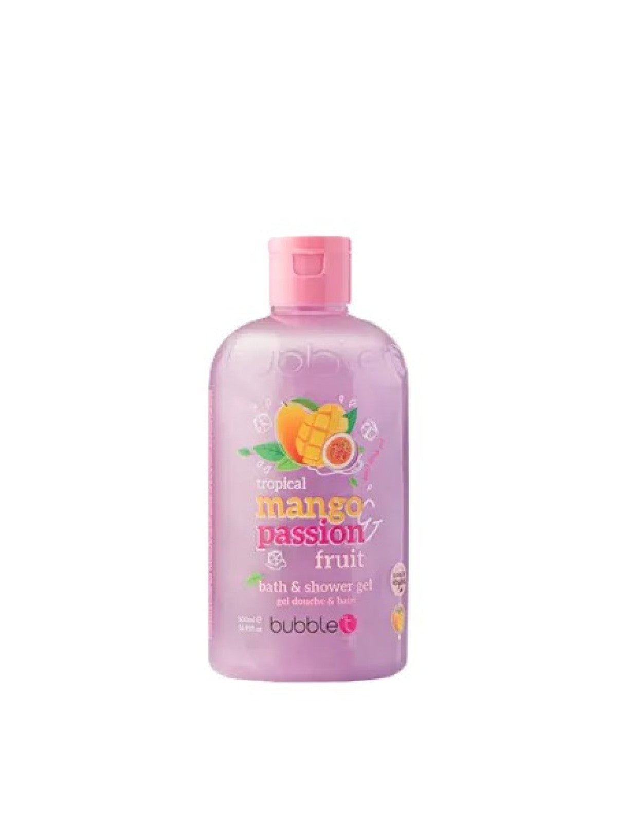 BUBBLE T TROPICAL MANGO PASSION FRUIT BATH AND SHOWER GEL 500ML
