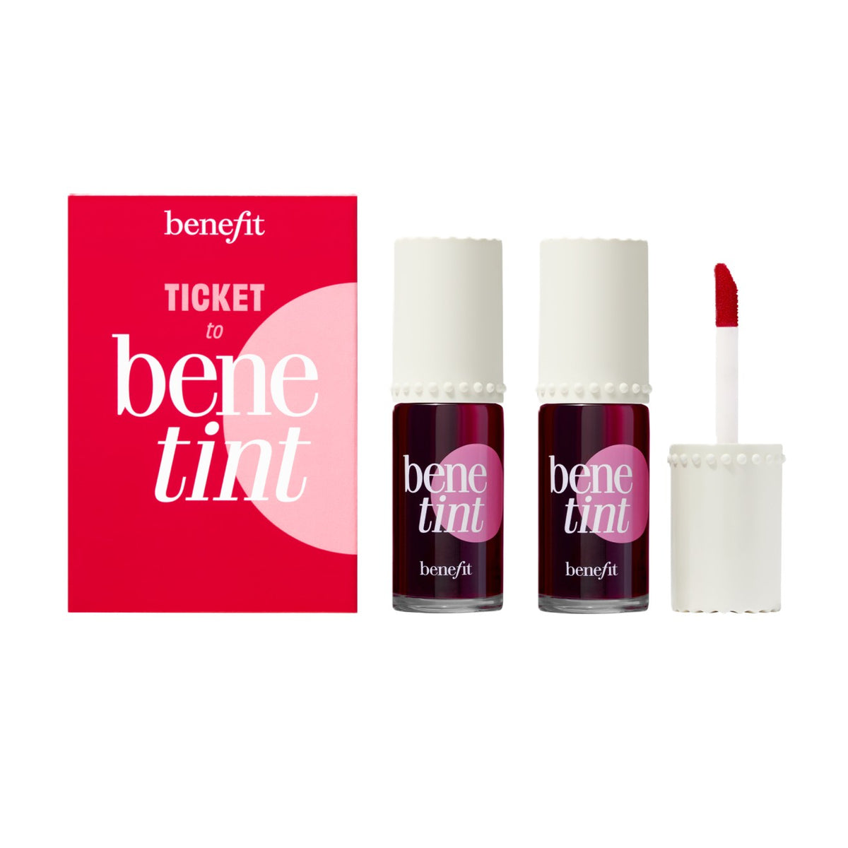 BENEFIT TICKET TO BENETINT FULL SIZE TINT DUO/DUO DE BLUSHS LIQUIDES FORMAT STANDARD 2x 6ML