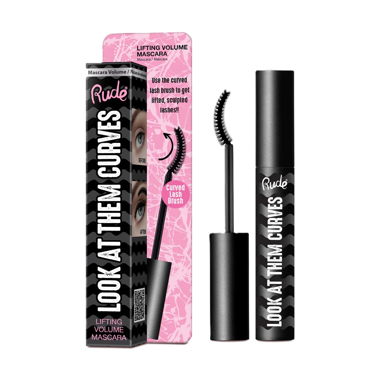 RUDE LOOK AT THEM CURVES LIFTING VOLUME MASCARA 87845 - 4.8G