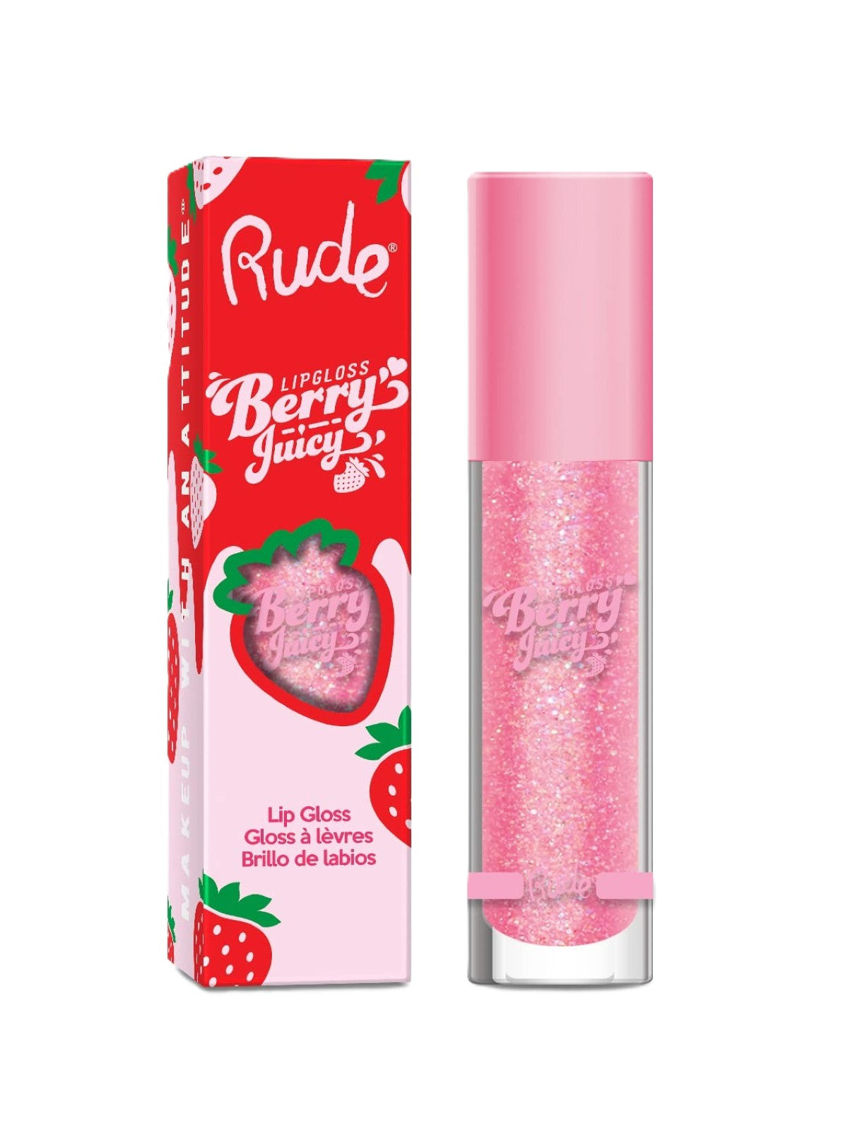RUDE BERRY JUICY LIP GLOSS 88403 FLIRTY 4G