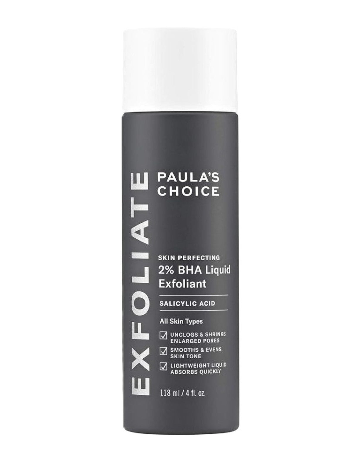 PAULA'S CHOICE SKIN PERFECTING 2% BHA LIQUID SALICYLIC ACID EXFOLIANT – FACIAL EXFOLIANT FOR BLACKHEADS, ENLARGED PORES, WRINKLES & FINE LINES 118ML Main image