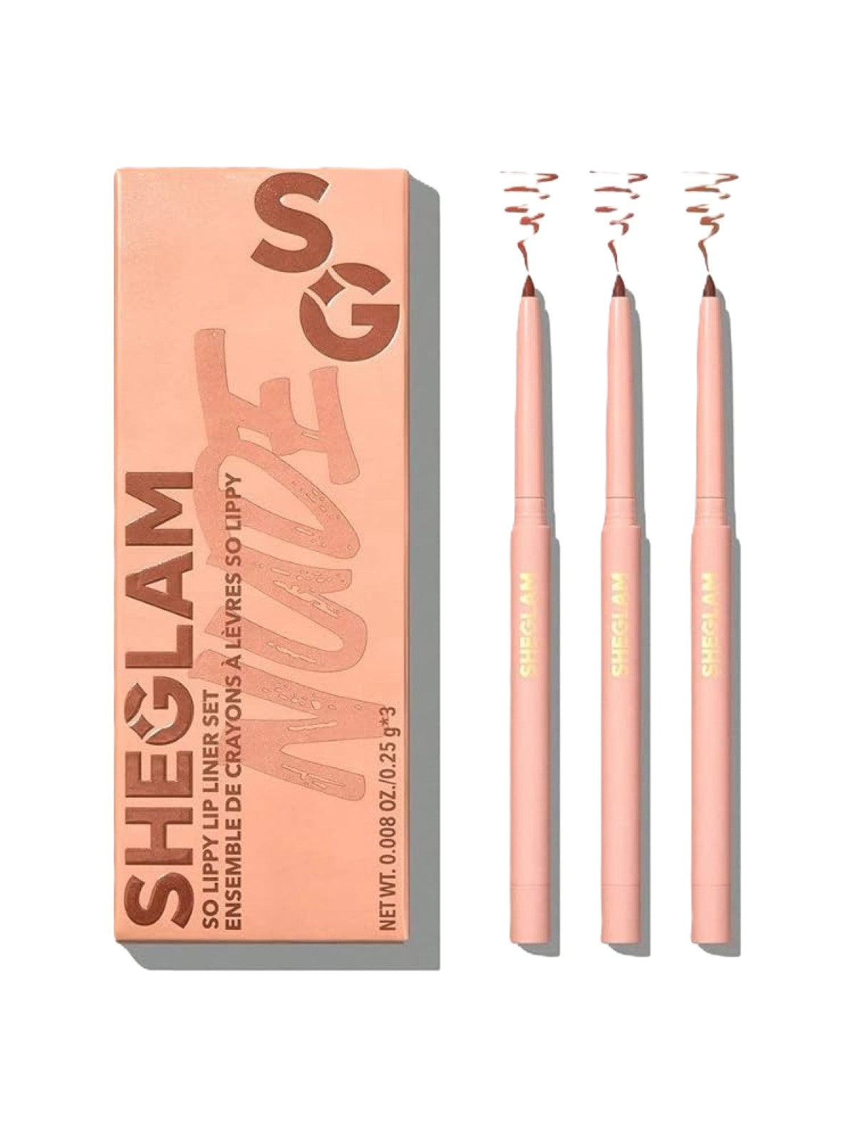 SHEGLAM SO LIPPY LIP LINER SET NUDE 0.25G