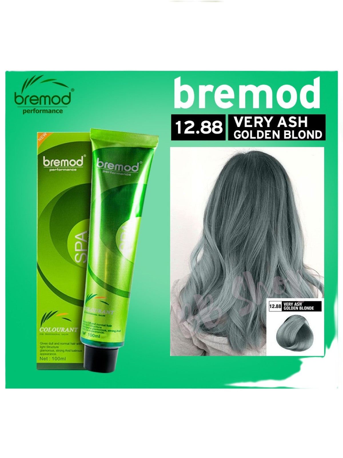 BREMOD® SPA HAIR COLOR 12.88 VERY ASH GOLDEN BLONDE 100ML