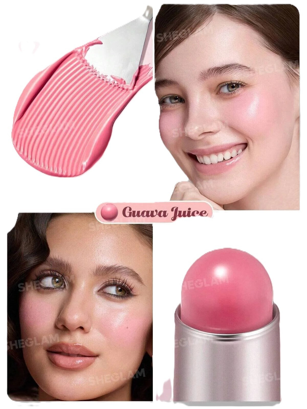 SHEGLAM BUTTERY BLISS BLUSH STICK GUAVA JUICE 6G