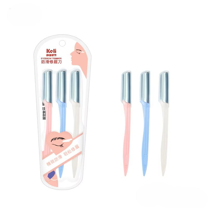 KELI EYEBROW RAZOR BEAUTY TOOLS 3 PCS SET
