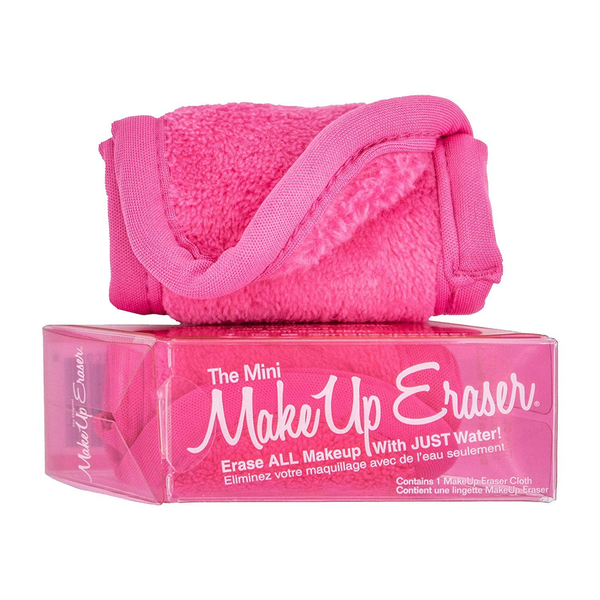 MAKEUP ERASER THE ORIGINAL REMOVE MAKEUP WITH ONLY WATER. REUSABLE,HYPOAALLERGENIC WITH ANTIBACTERIAL PROPERTIES. -PINK