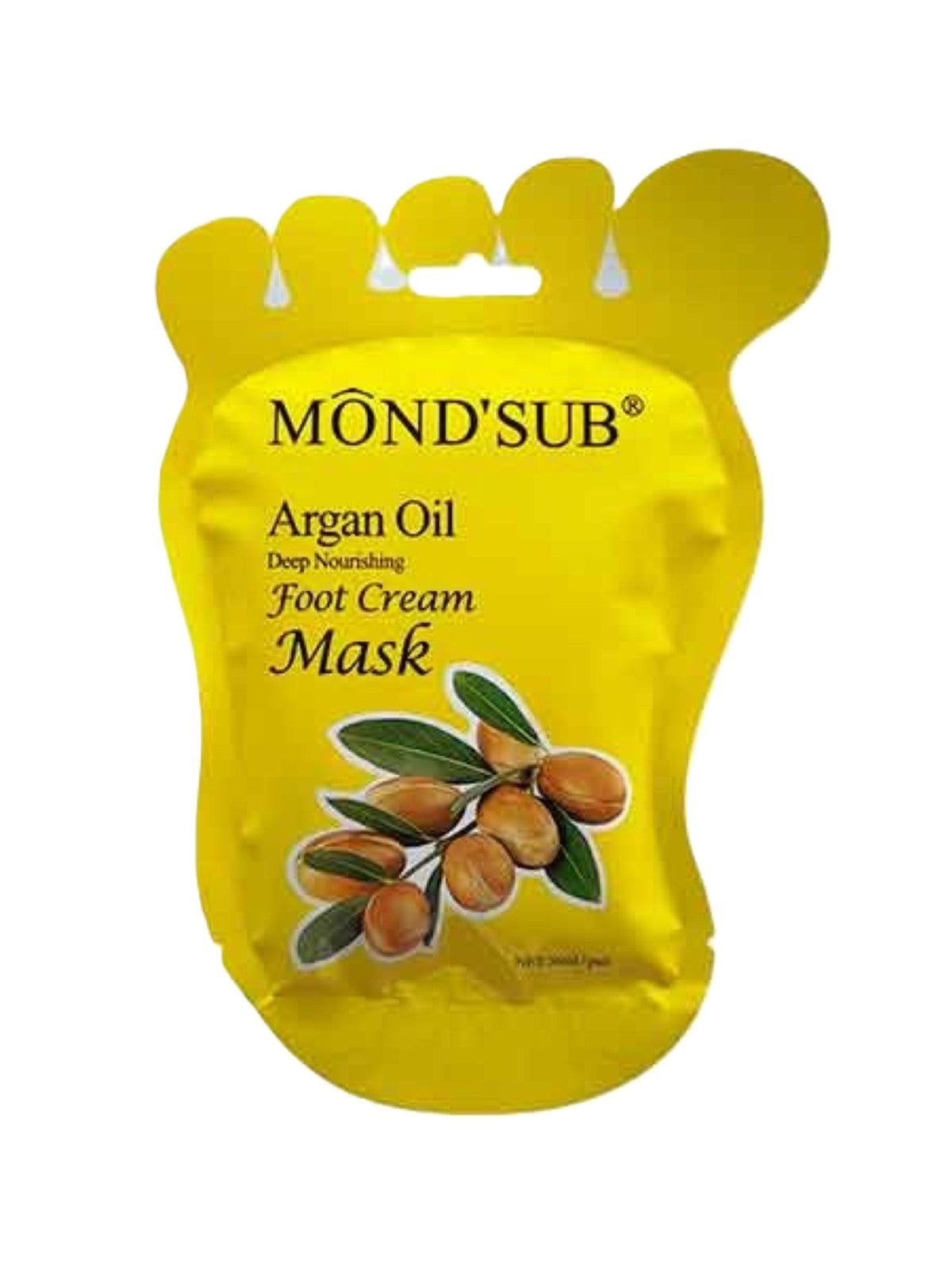 MOND'SUB ARGAN OIL DEEP NOURISHING FOOT CREAM MASK PAIR 36ML