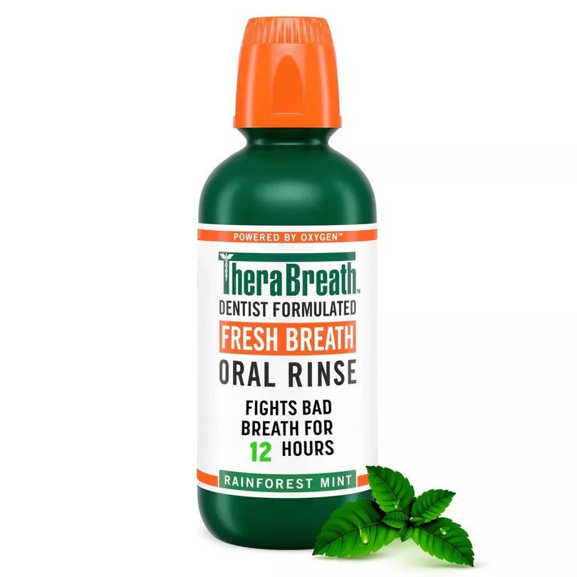 THERA BREATH FRESH BREATH ORAL RINSE RAINFOREST MINT 473ML Main image