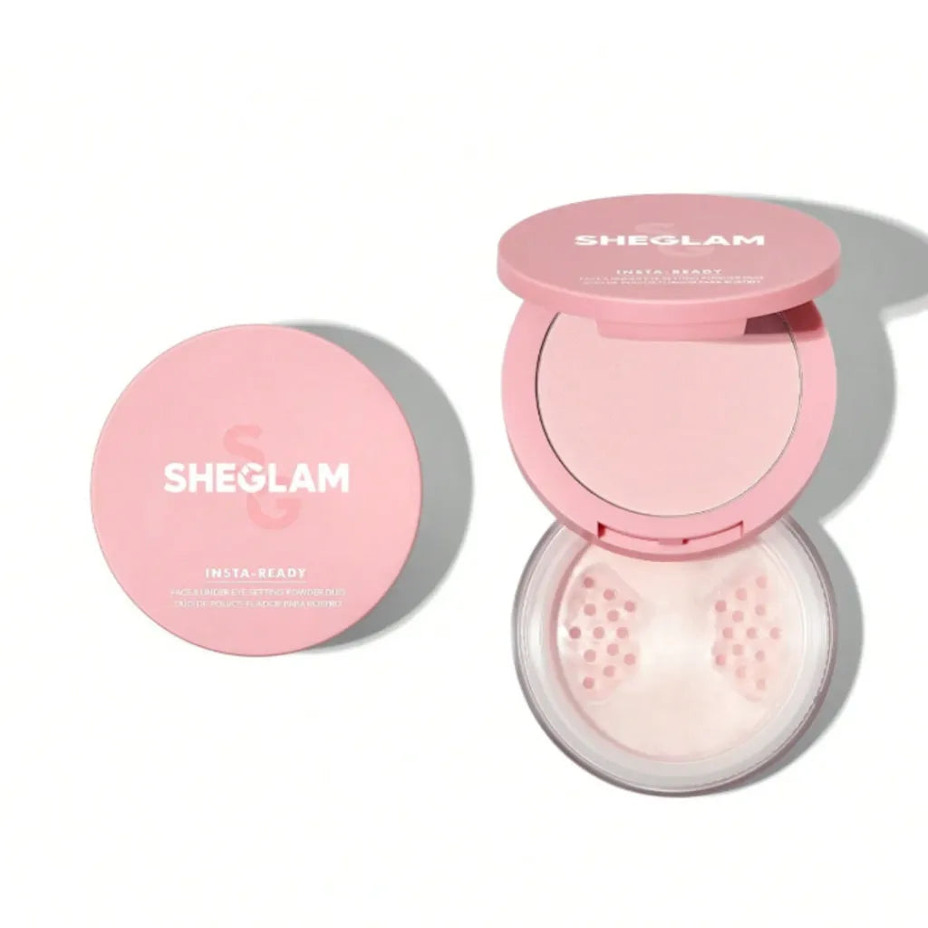 SHEGLAM INSTA READY FACE AND UNDER EYE SETTING POWDER DUO BUBBLE GUM 7G