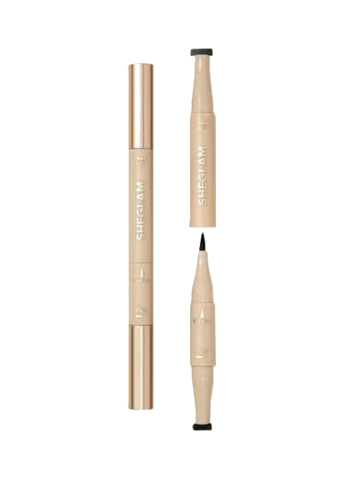 SHEGLAM GET FOXY EYE STAMP AND LINER PEN– BLACK 0.6ML