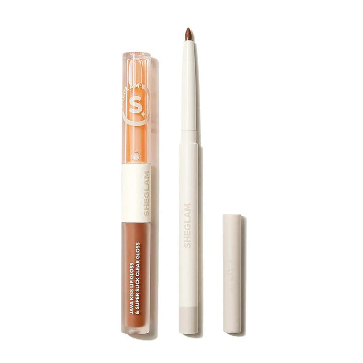 SHEGLAM SOFT 90'S GLAM LIP LINER AND LIP DUO SET MOODY TAUPE .28G