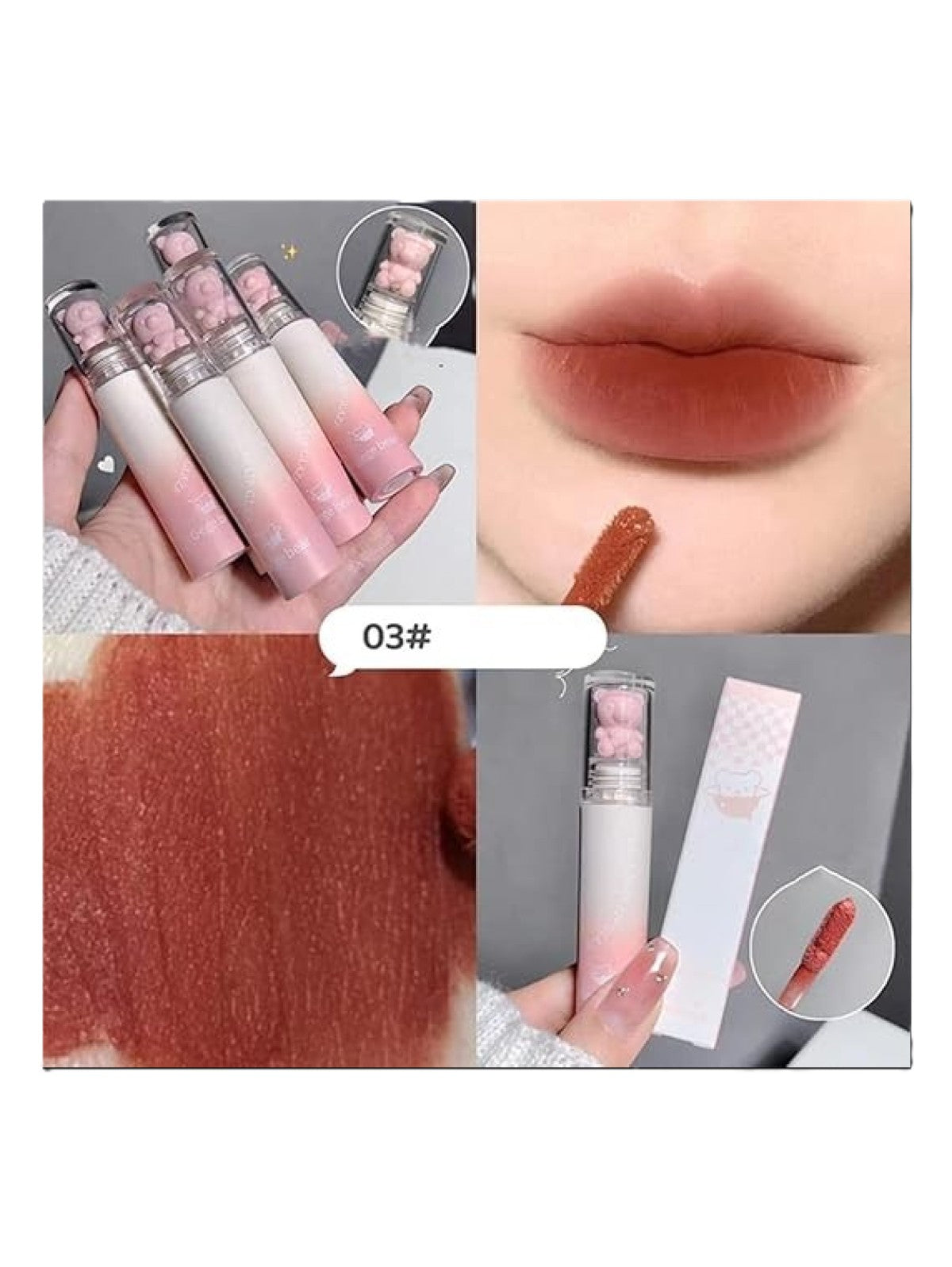 GEGE BEAR VELVET MIST LIP GLAZE 03# 3G