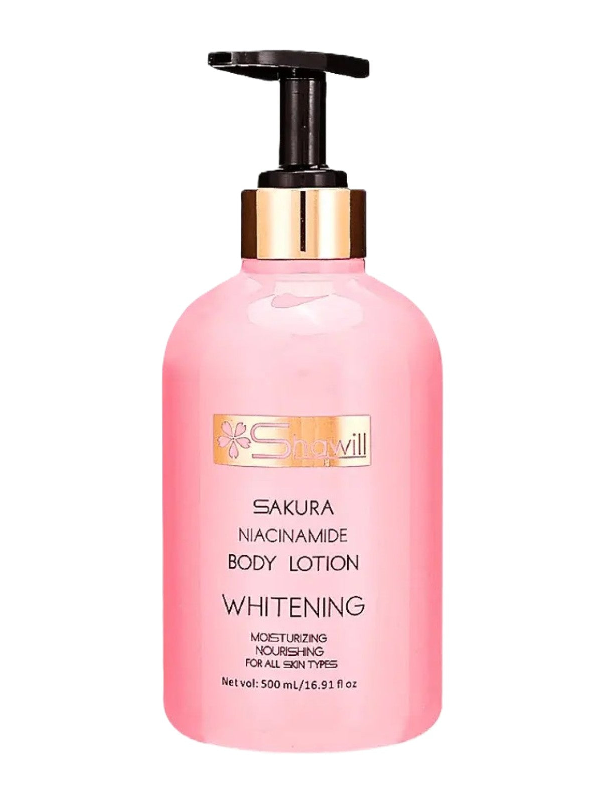 SHAWILL MAKE UP SAKURA NIACINAMIDE BODY LOTION WHITENING 500ML