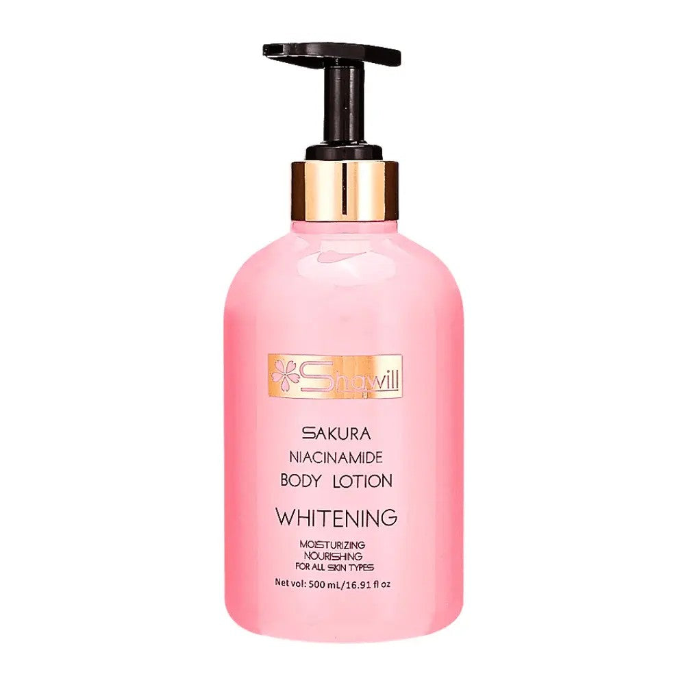 SHAWILL MAKE UP SAKURA NIACINAMIDE BODY LOTION WHITENING 500ML Main image