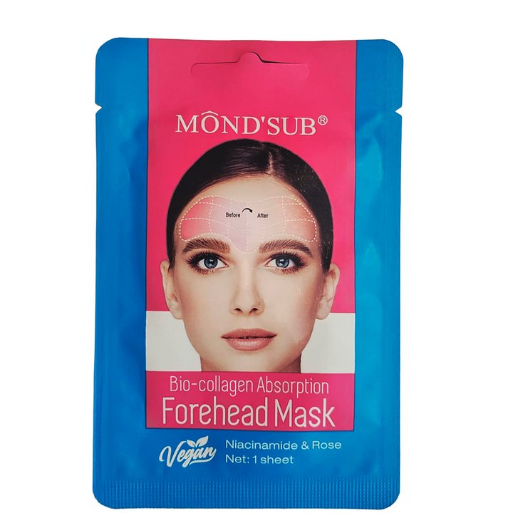 MOND'SUB BIO-COLLAGEN ABSORPTION FOREHEAD MASK NIACINAMIDE AND ROSE 1 SHEET