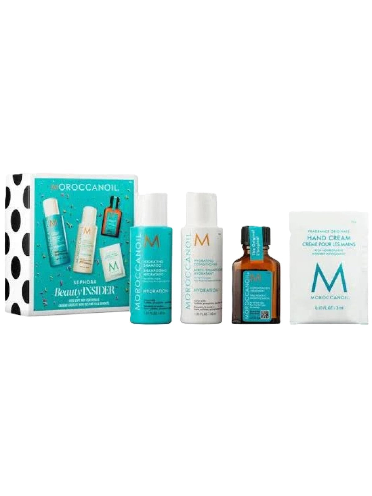 NEW SEPHORA BEAUTY INSIDER MOROCCANOIL HYDRATION SHAMPOO CONDITIONER OIL GIFT