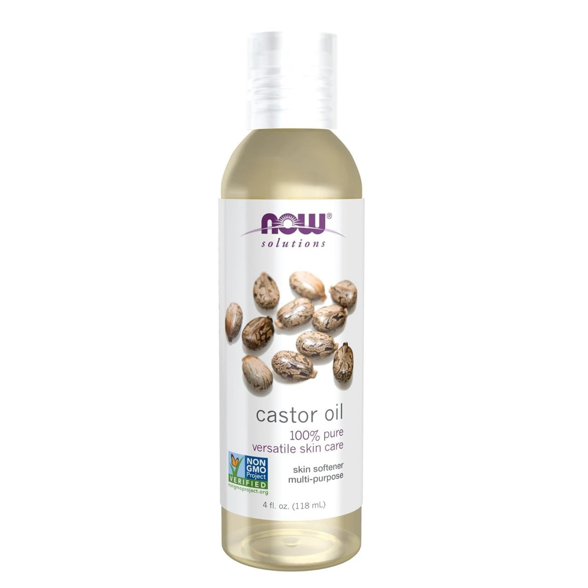 NOW SOLUTIONS CASTOR OIL PURE VERSATILE SKIN 118ML