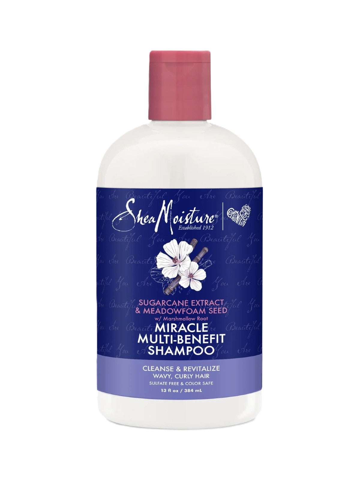SHEA MOISTURE SUGARCANE AND MEADOWFOAM SEED MIRACLE MULTI-BENEFIT SHAMPOO 384ml